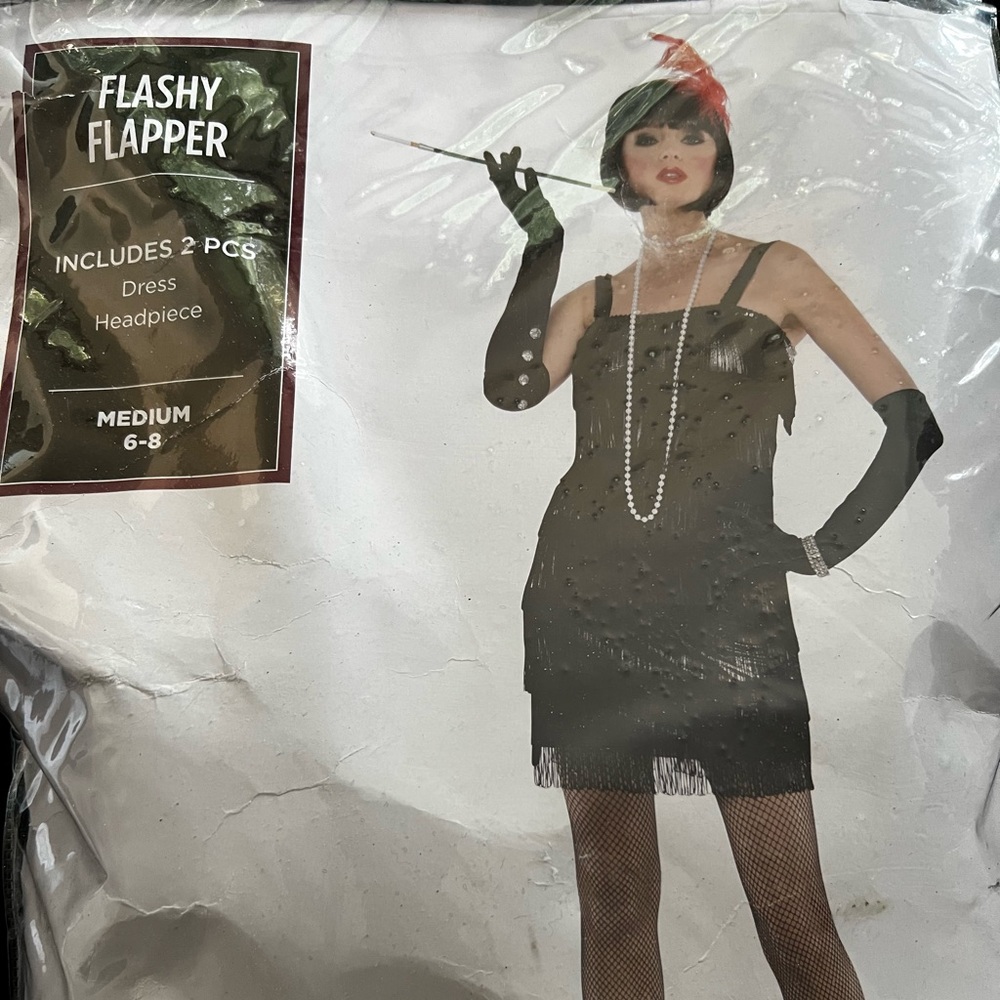 Flashy Flapper Costume Medium